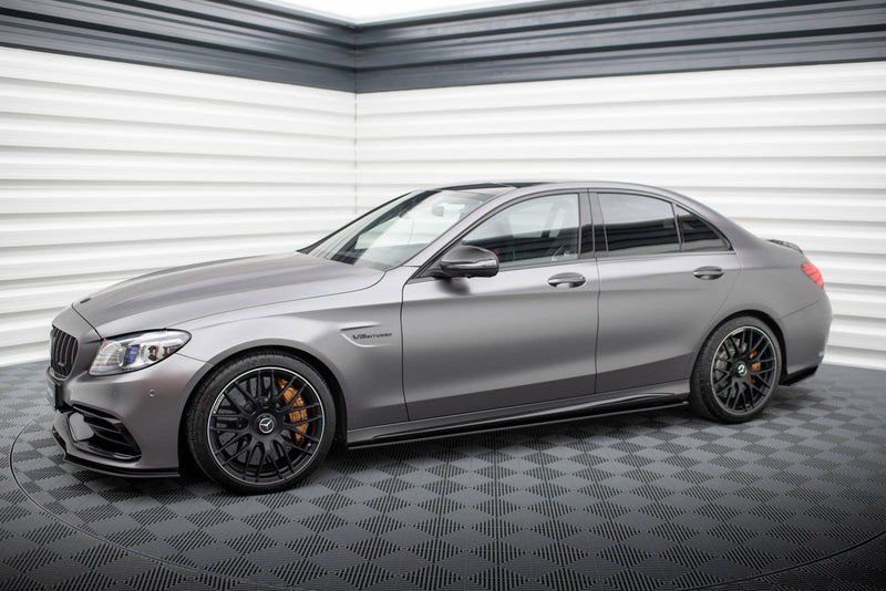 Maxton Design Street Pro Seitenschweller Diffusor Mercedes-AMG C63 Sedan / Estate W205 Facelift