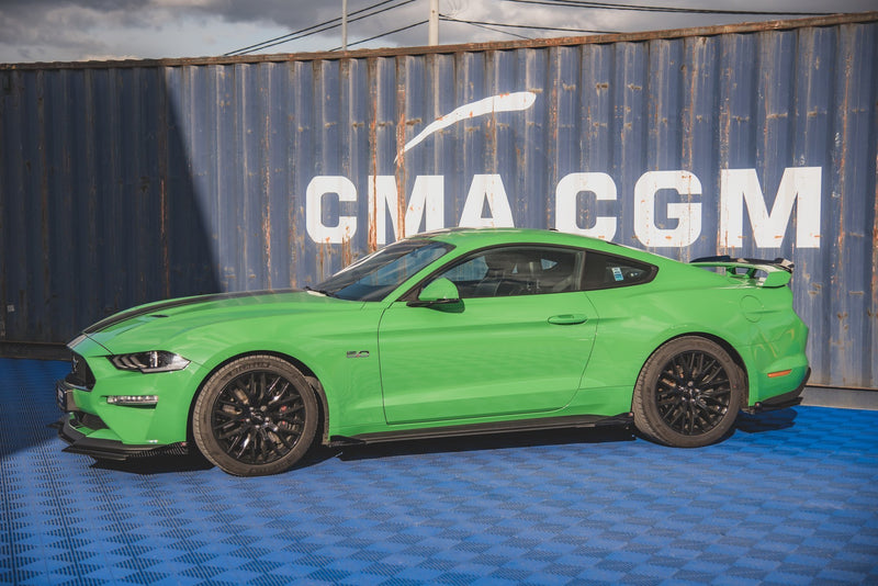 Maxton Design Street Pro Seitenschweller Diffusor V.1 + Flaps Ford Mustang GT Mk6 Facelift