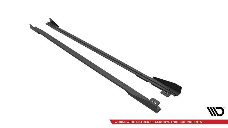 Maxton Design Street Pro Seitenschweller Diffusor V.1 + Flaps Ford Mustang GT Mk6 Facelift
