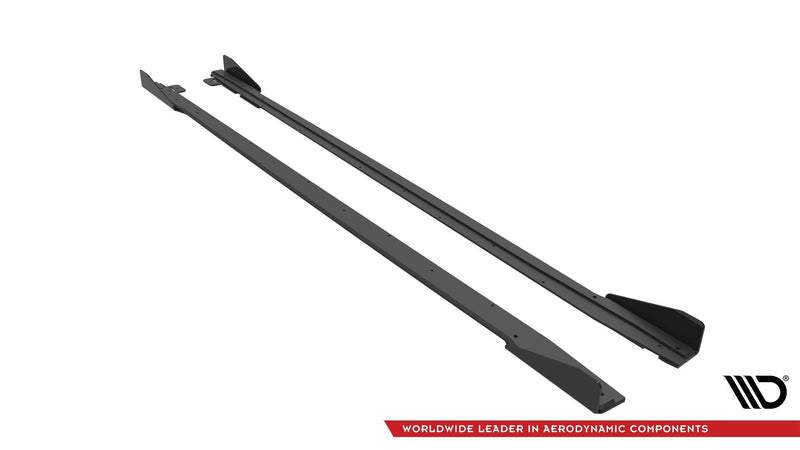Maxton Design Street Pro Seitenschweller Diffusor V.1 + Flaps Ford Mustang GT Mk6 Facelift