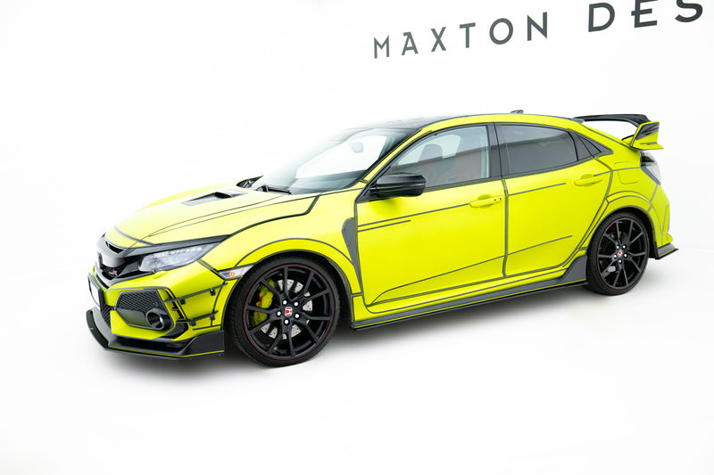 Maxton Design Street Pro Side Skirt Diffusers V.2 Honda Civic Type-R Mk10 / Mk10 Facelift