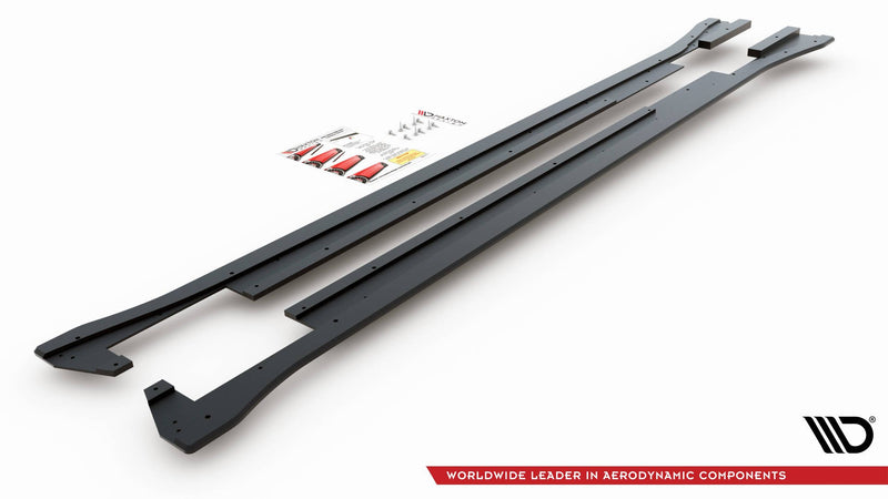 Maxton Design Street Pro Side Skirt Diffusers Volkswagen Arteon R-Line Sedan / Shooting Brake Mk1