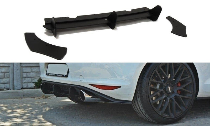 Maxton Design VW GOLF MK7 GTI Rear Apron &amp; Rear Diffuser Side L+R