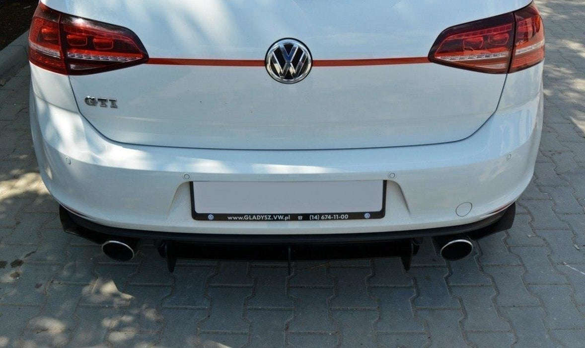 Maxton Design VW GOLF MK7 GTI HECKSCHURZE & HECK DIFFUSOR SEITE L+R