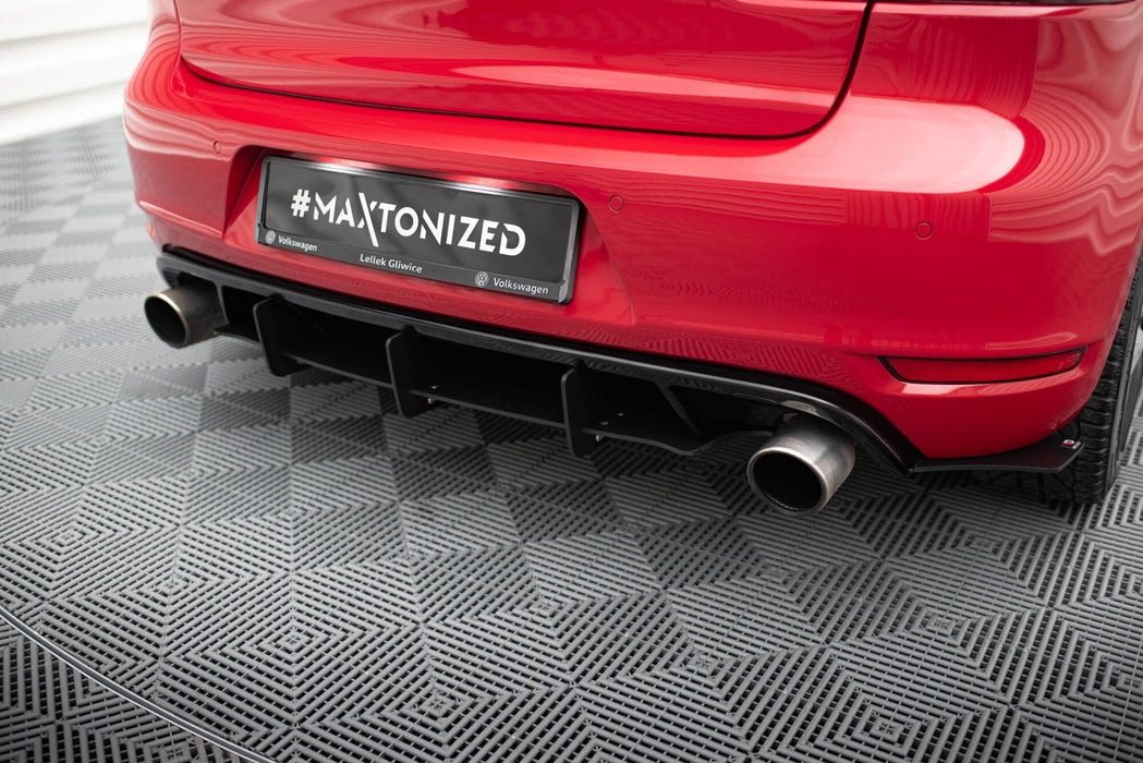 Maxton Design VW GOLF VI GTI / 35TH HECKSCHURZE & HECK DIFFUSOR SEITE L+R