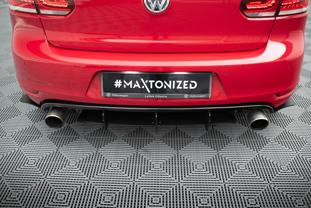 Maxton Design VW GOLF VI GTI / 35TH HECKSCHURZE & HECK DIFFUSOR SEITE L+R