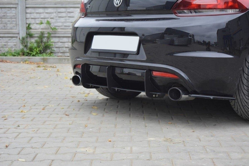 Maxton Design VW Scirocco R Rear Apron &amp; Rear Diffuser, Left &amp; Right Side